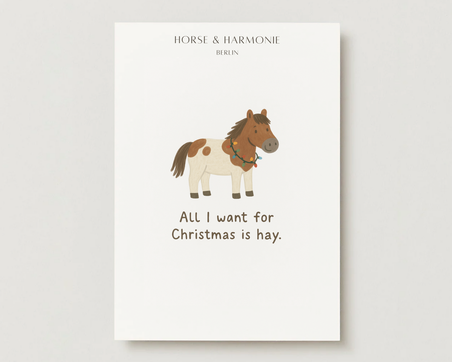 Humorvolle Weihnachtskarte