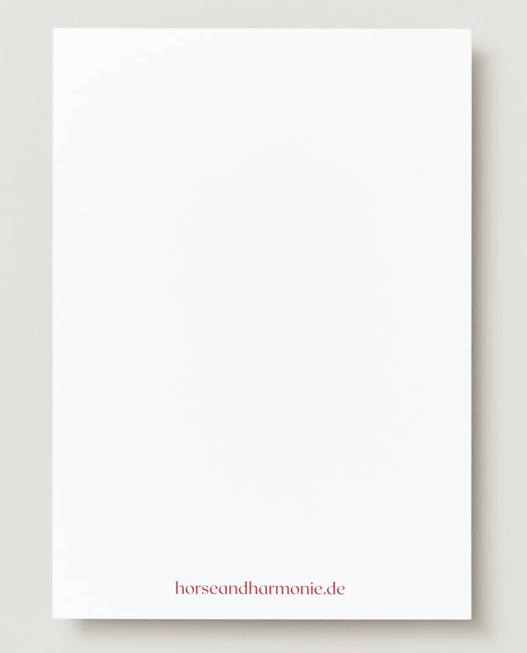 "Mit Liebe getragen" - Karte