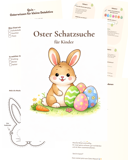 Oster Schatzsuche für Kinder (PDF Download)