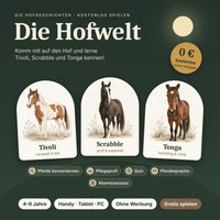 Die Hofwelt – kostenlos spielen in der Hofgeschichten-App mit Tivoli, Scrabble und Tonga
